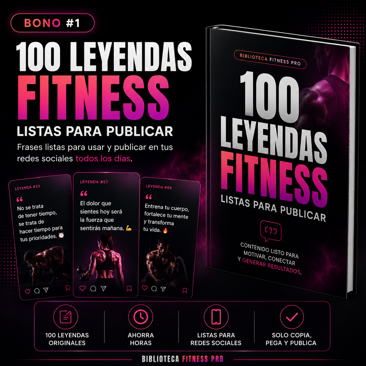 100 Leyendas Fitness Listas para Publicar